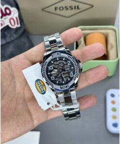 FOSSIL BRONSON ME318 AUTOMATIC SILVER BLACK