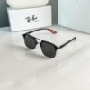 Ray-Ban 04 Full Black Scuderia Ferrari Edition Sunglasses | Premium Metal Frame | Black UV400 Lenses