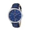 TOMMY HILFIGER Curis Blue Dial Leather Strap Watch