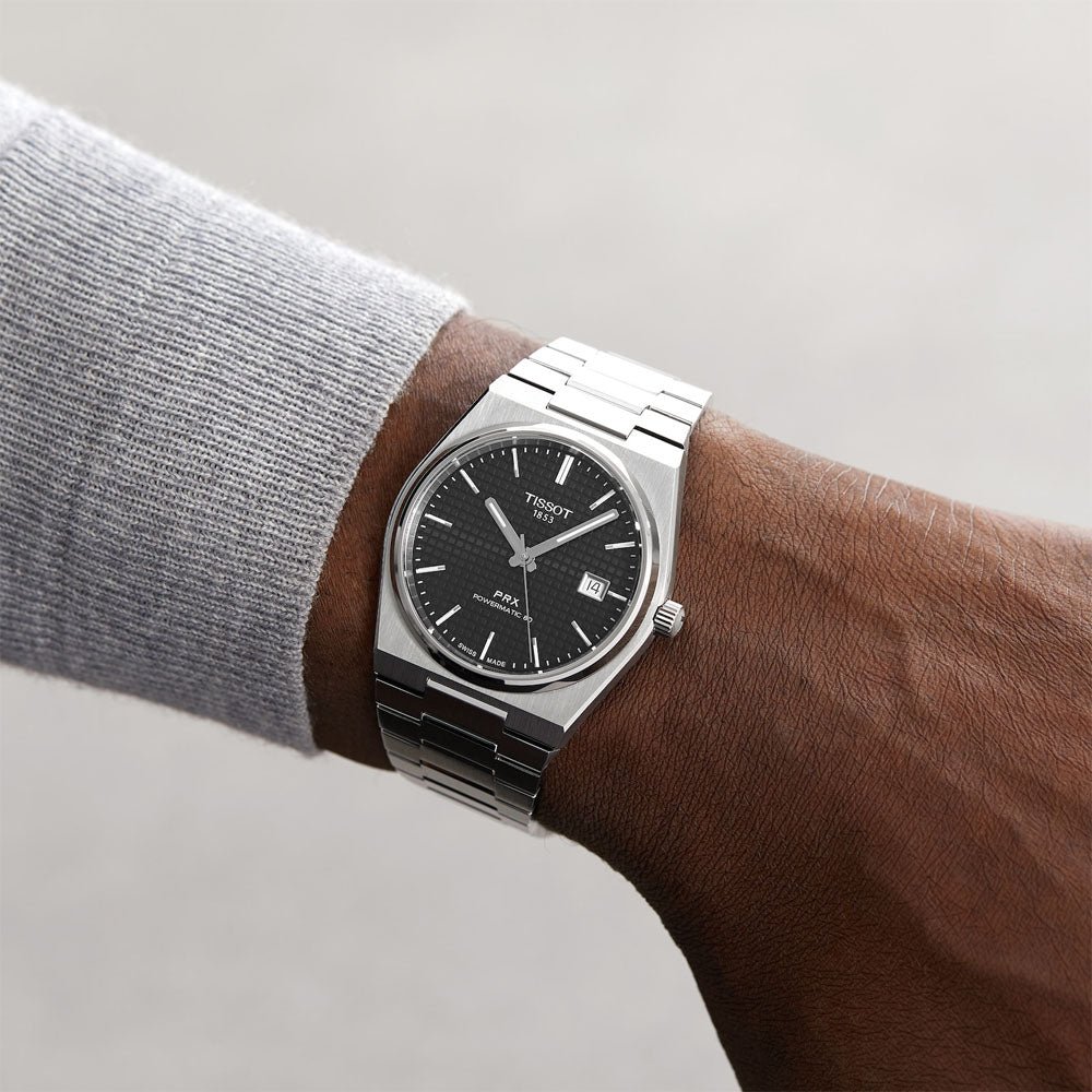 Tissot PRX Powermatic 80 – Black Dial Stainless Steel Watch - Image 7